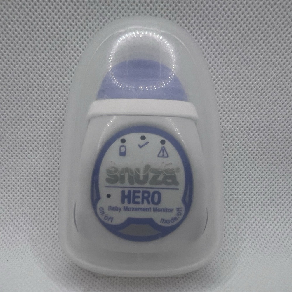 Snuza Hero Baby Movement Monitor w/ Protective Travel Case Purple